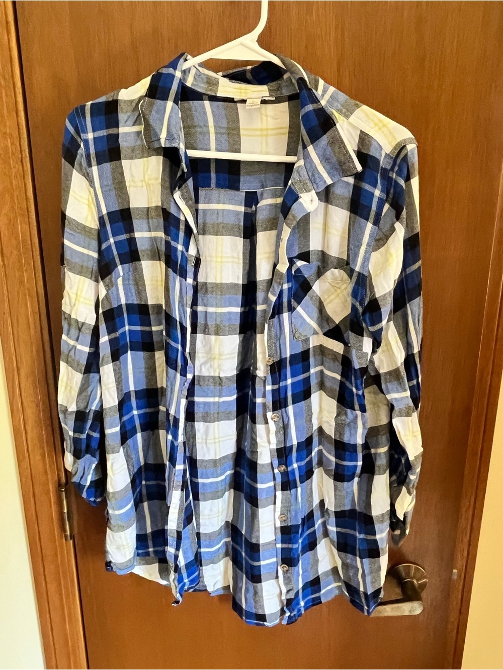 Cato large Blue Button-Down Shirt with Pocket